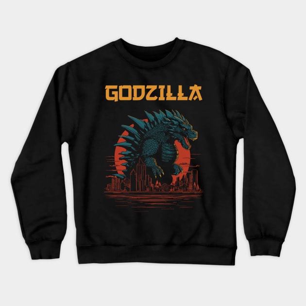 Godzilla Crewneck Sweatshirt by Yopi